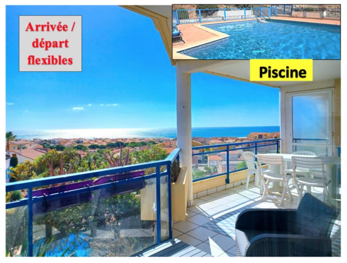 Plain-Pied, Terrasse, Piscine, Pleine Vue Mer, Plage A 6' A Pied, Parking, Wifi Fleury  Dış mekan fotoğraf