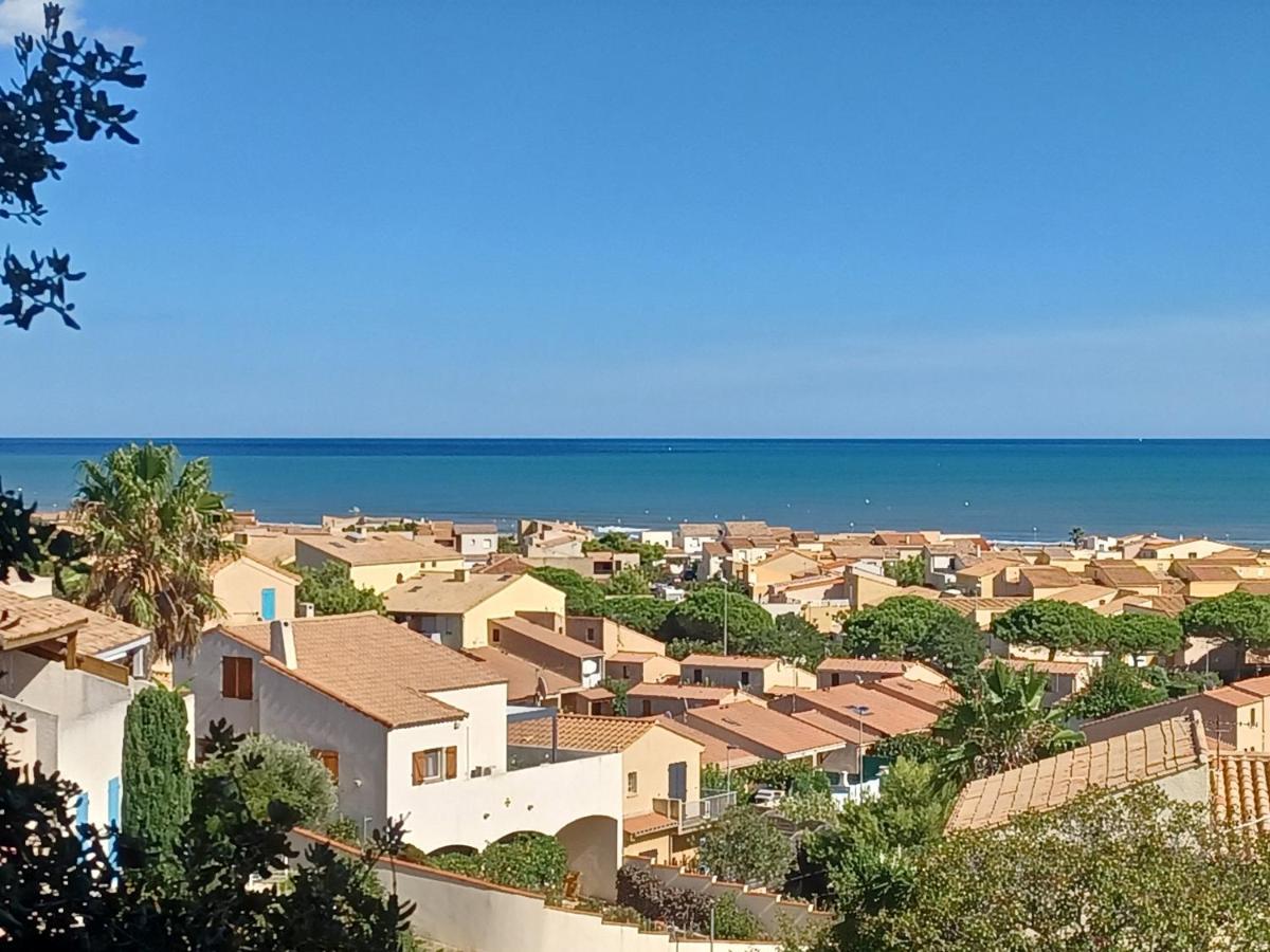 Plain-Pied, Terrasse, Piscine, Pleine Vue Mer, Plage A 6' A Pied, Parking, Wifi Fleury  Dış mekan fotoğraf